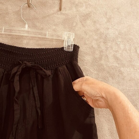 Ci Sono Pants Womens Large Smocked Waist Pull On Jogger Pockets Rayon Casual - Picture 5 of 16